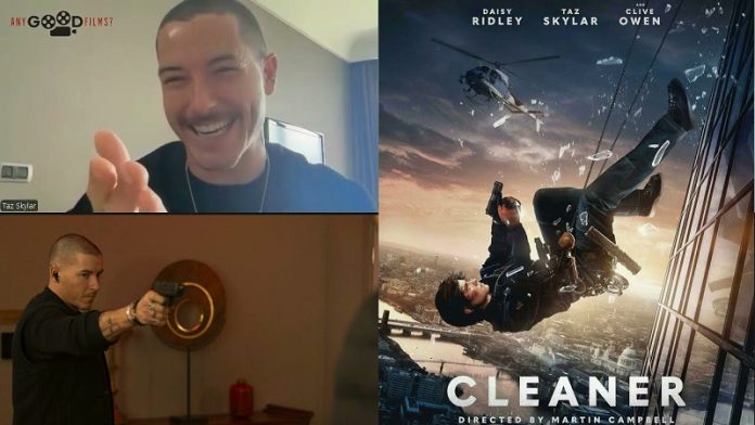 Taz Skylar tells us about his actioner 'Cleaner' with Daisy Ridley