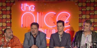 ‘The Nice Guys’ – Russell Crowe, Director Shane Black & Producer Joel Silver chat with the press