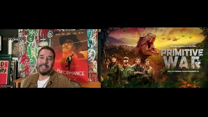 Jeremy Piven talks dinosaurs, guns and his new film, 'Primitive War